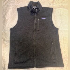 Patagonia Fleece Zip Vest - Black - Large